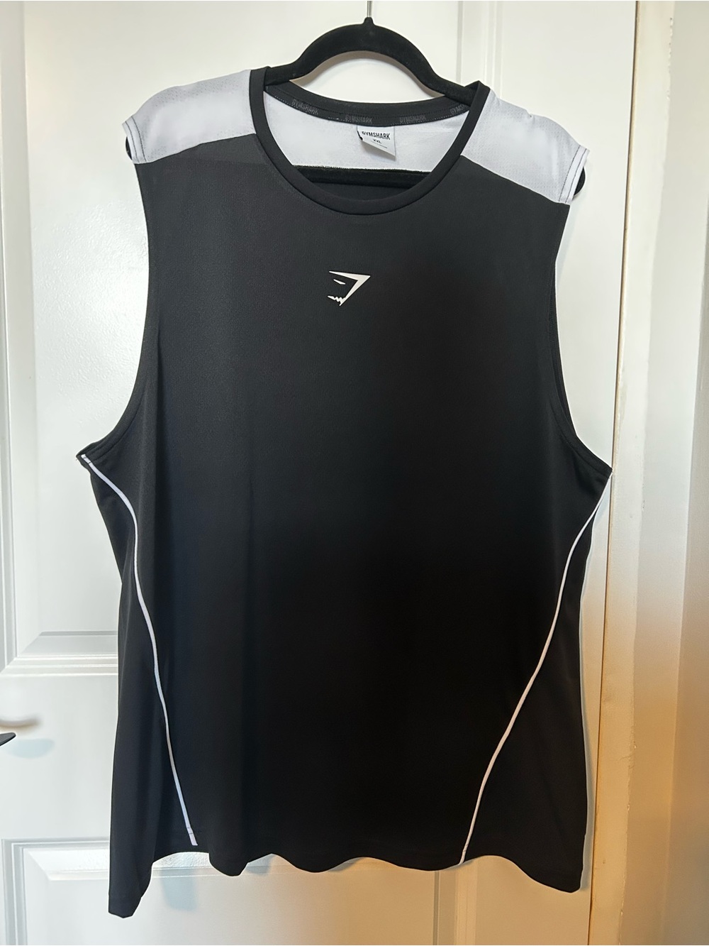 Gymshark Black and White Men’s Athletic Tank Top